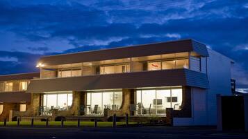 Front of property – evening/night