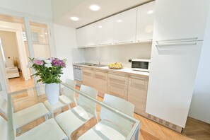 Apartment, 1 Bedroom (Number 3) | Private kitchen | Full-sized fridge, microwave, coffee/tea maker - Bohemia Apartments Prague Old Town (Prague)