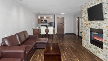 42-inch TV with cable channels