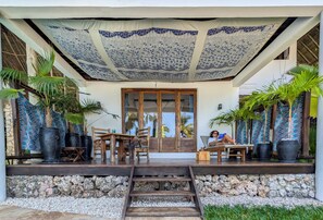 Deluxe Room with Sea View ( Asili House ) | Premium bedding, minibar, in-room safe, individually decorated