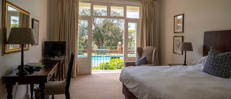 Deluxe suite, 1 slaapkamer | 1 slaapkamer, luxe beddengoed, een kluis op de kamer