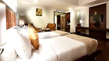 Minibar, in-room safe, desk, rollaway beds