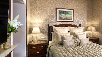 Ropa de cama de alta calidad y minibar