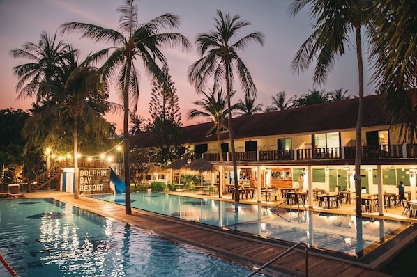 Front of property – evening/night