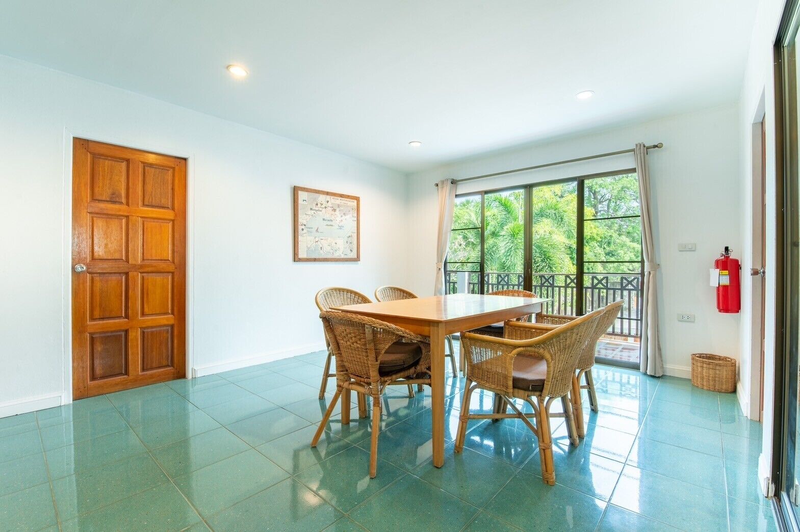 three bedroom family suite with balcony | living area | lcd tv, table football, ping pong, toys