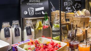Daily buffet breakfast (EUR 17 per person)