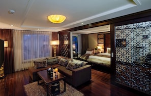 Free minibar items, in-room safe, individually decorated