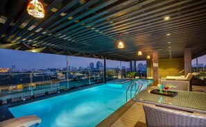 Indoor pool, open 8:00 AM to 8:00 PM, sun loungers