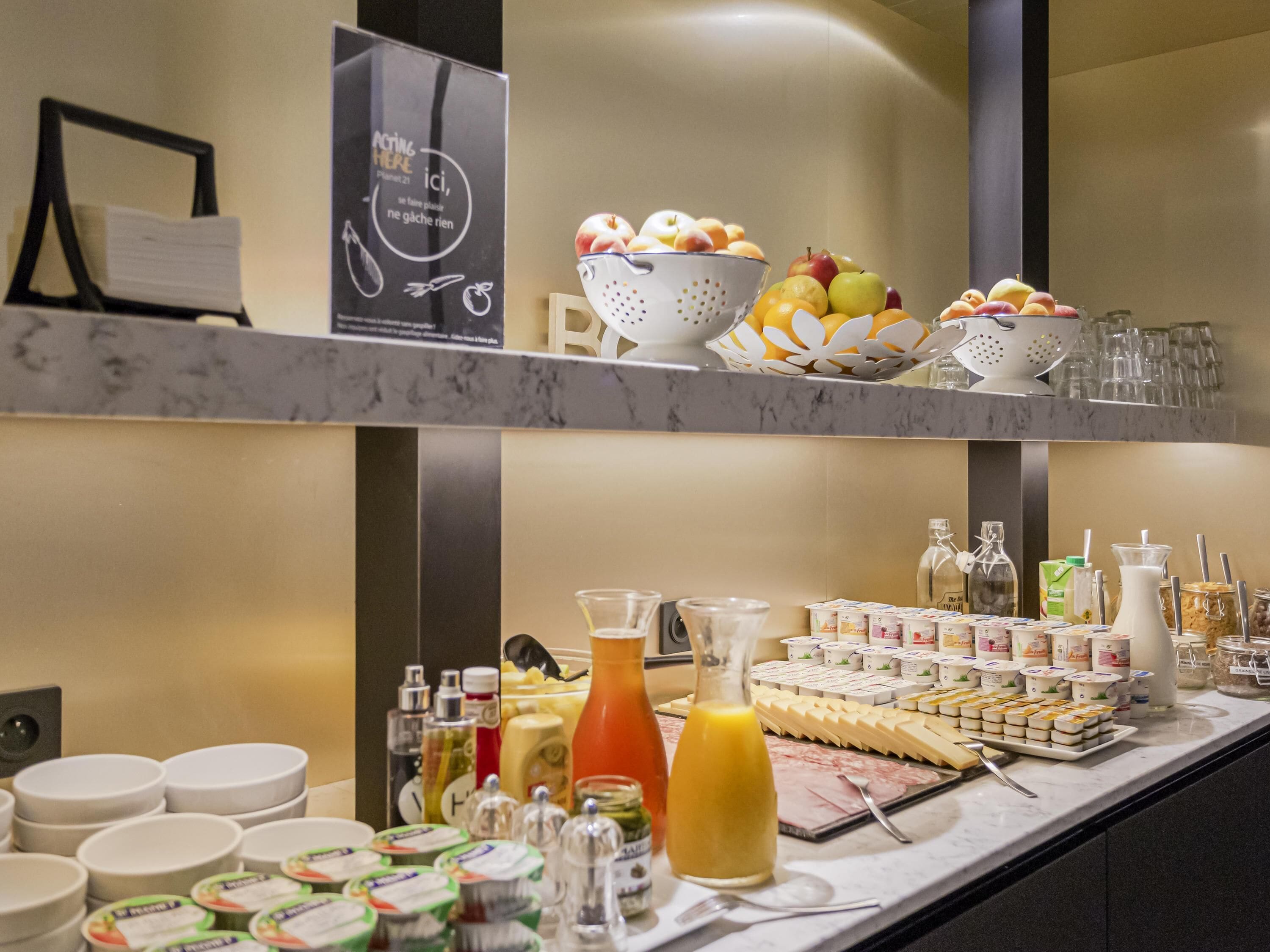 Petit déjeuner buffet compris tous les jours