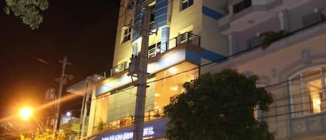 Front of property – evening/night