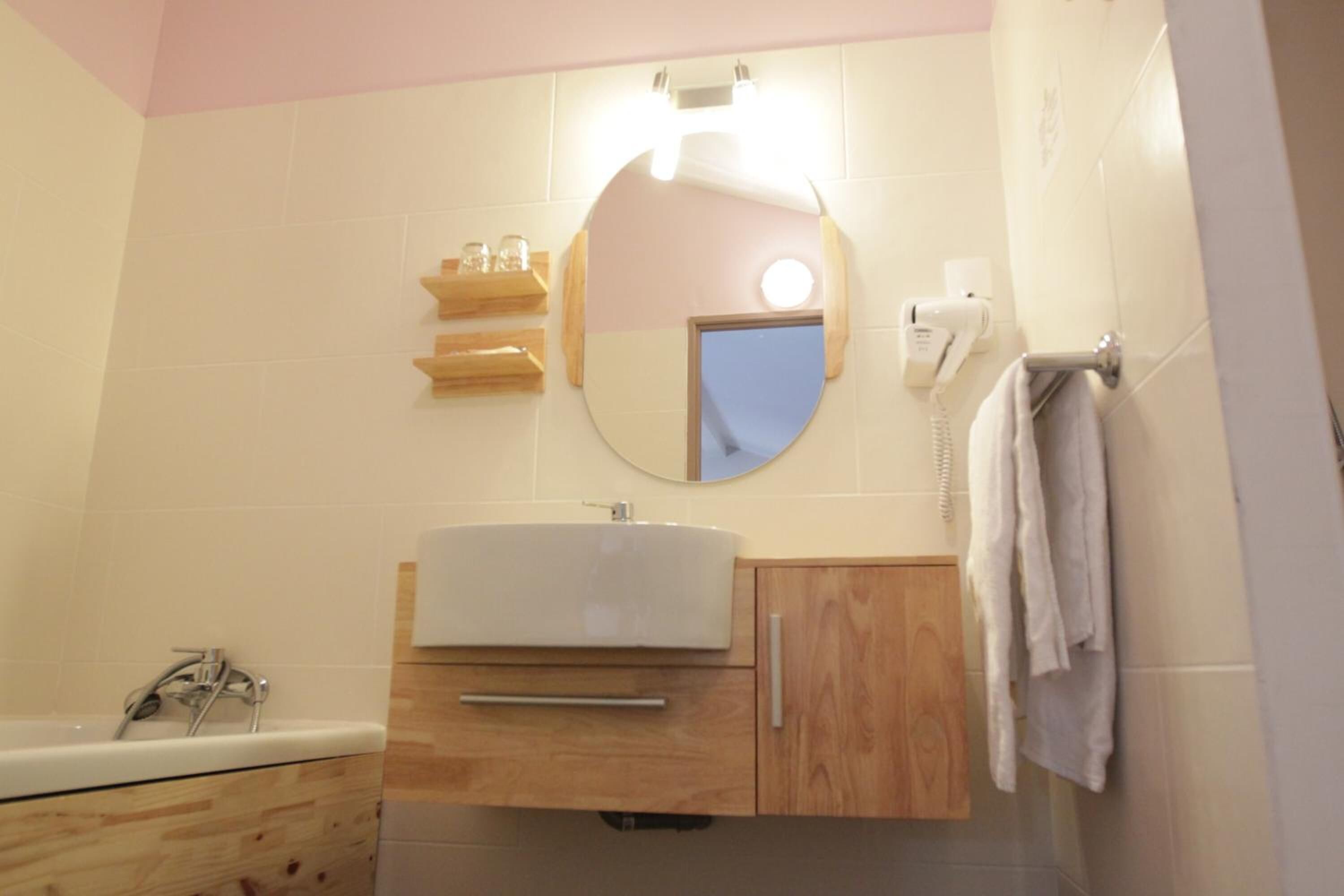 free toiletries, hair dryer, towels, soap