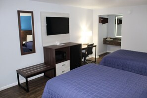 Escritorio, wifi gratis, ropa de cama