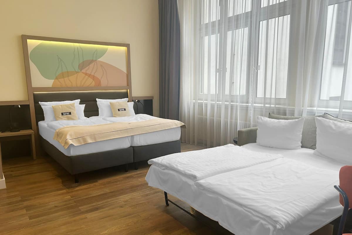 Chambre Standard, plusieurs lits (Premium) | Literie de qualité supérieure, surmatelas