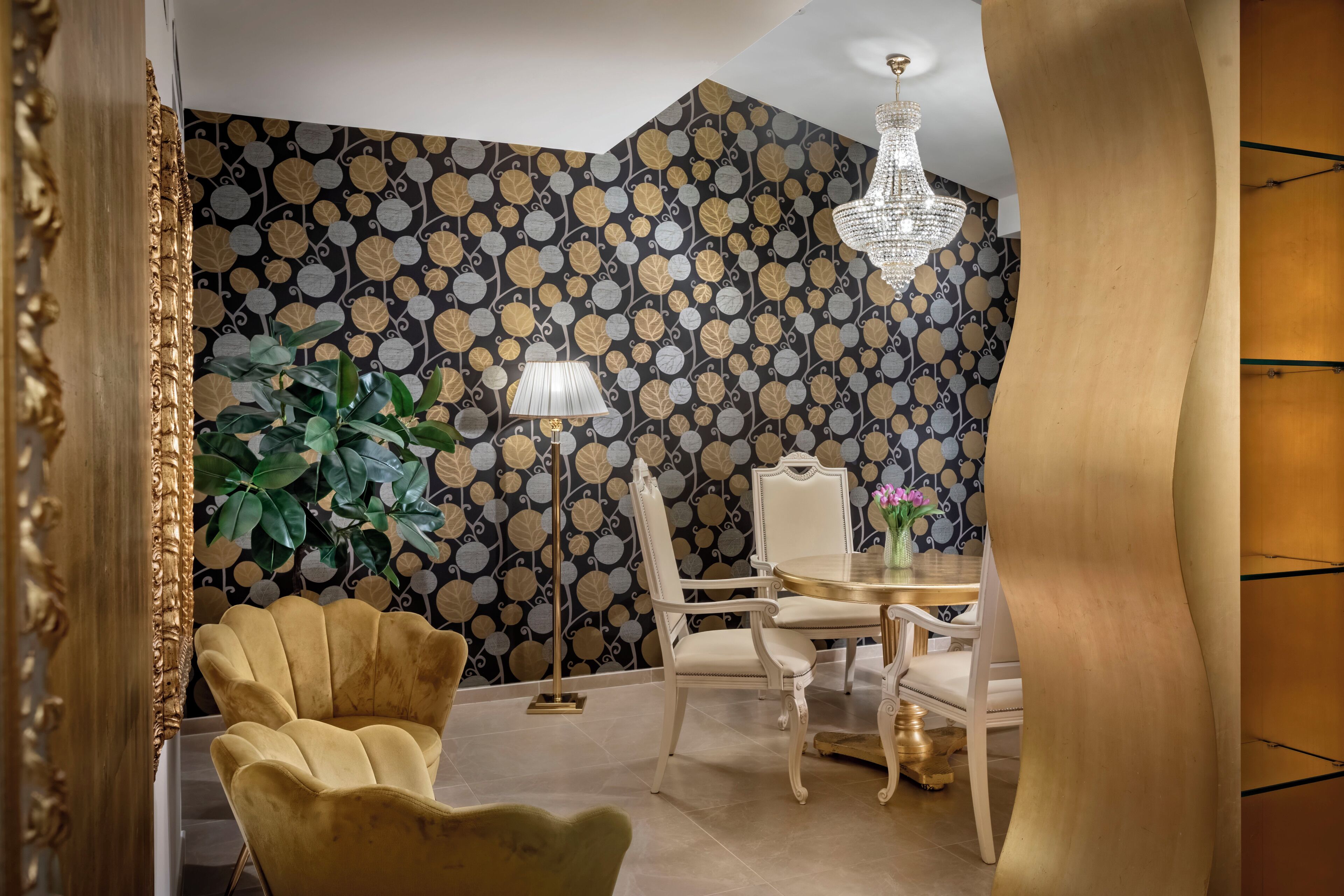 Svit Presidential - 1 kingsize-säng - bubbelbad - havsutsikt | Vardagsrum | 42-tums LCD-tv med digitalkanaler