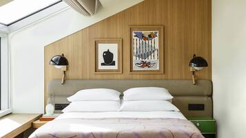 1 chambre, literie hypoallergénique, couette en duvet d'oie