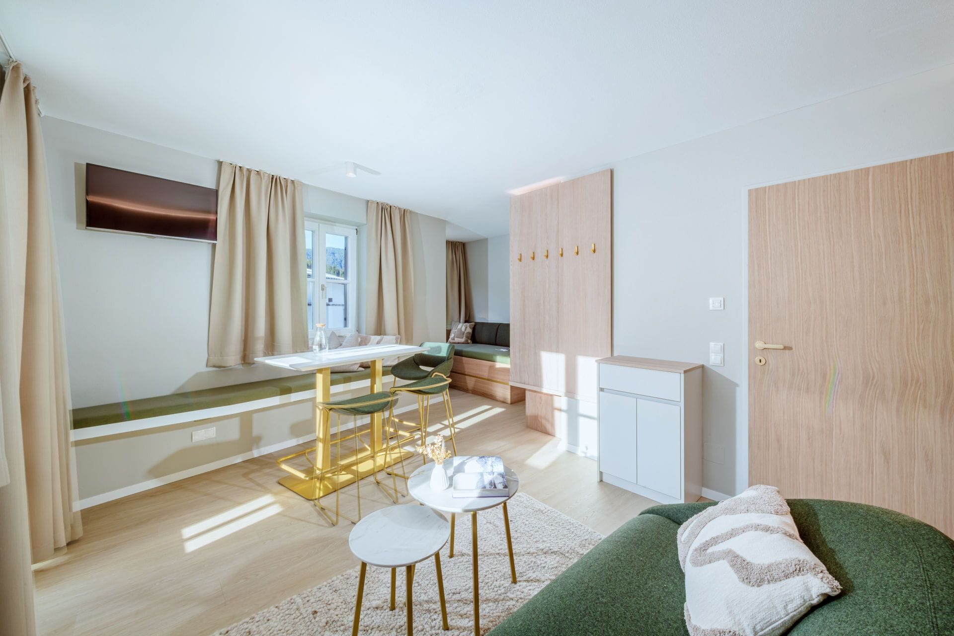 Spiseområde på rommet
