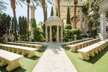 Outdoor wedding area at NOBU Las Vegas – A Caesars Rewards Destination