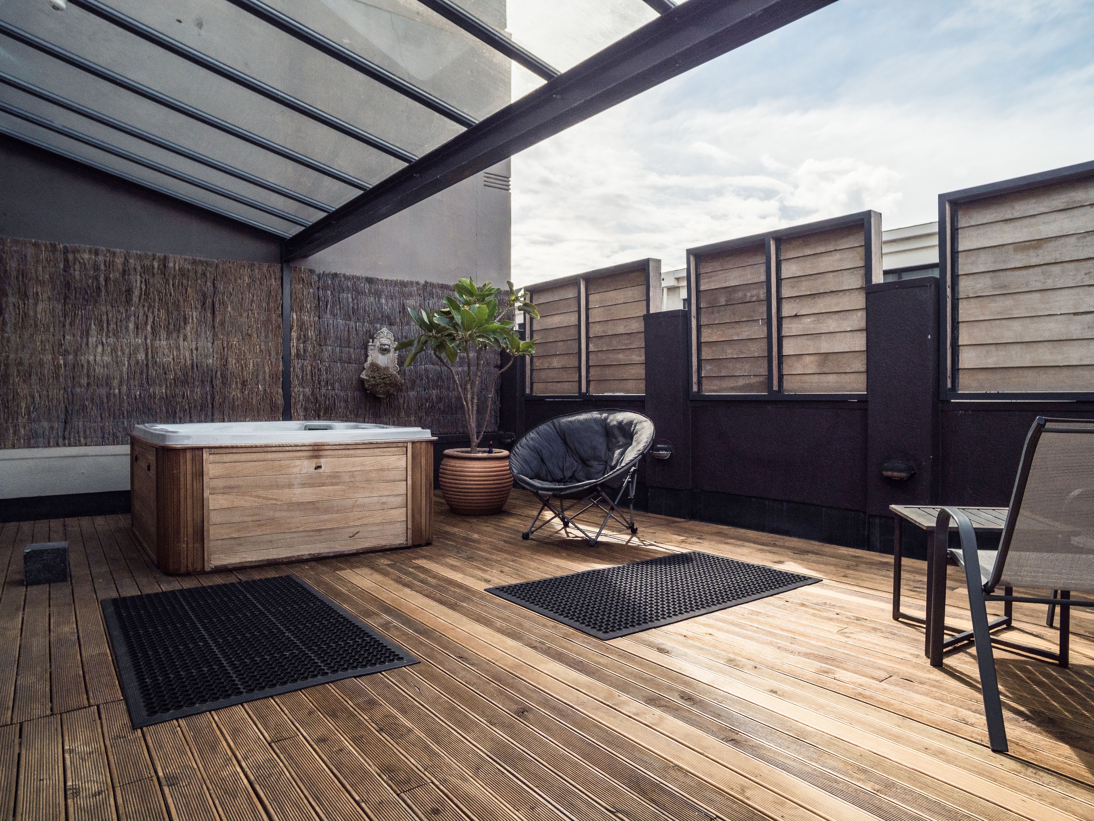 king studio with balcony, spa pool, and ensuite | view from room