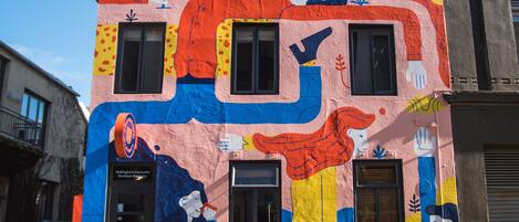 Voorkant van accommodatie