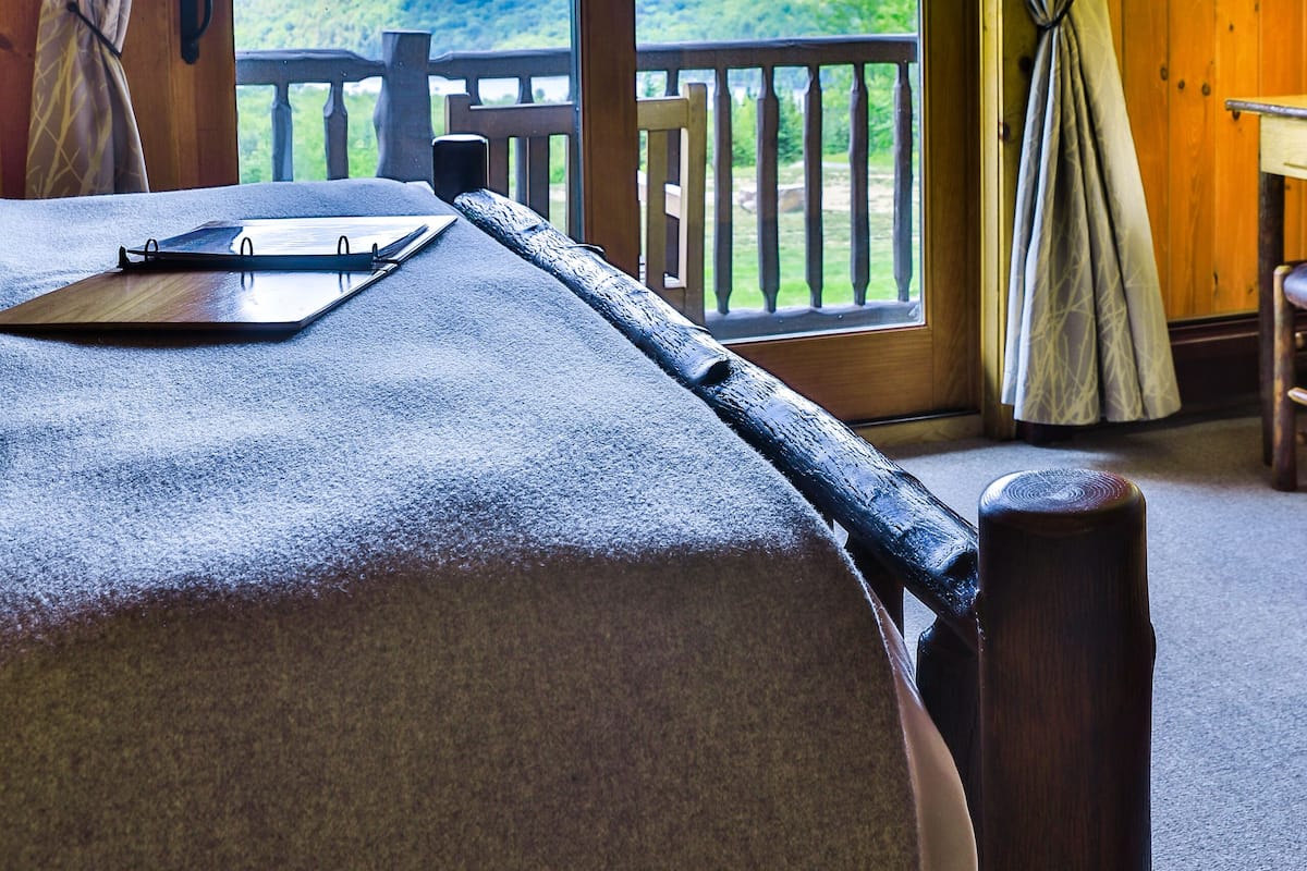 Log House Balcony King Room | 1 bedroom, down comforters, individually furnished, free WiFi
