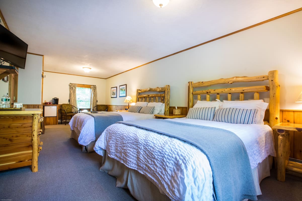 Tea House or Birches Room – 2 Queens | 1 bedroom, down comforters, individually furnished, free WiFi