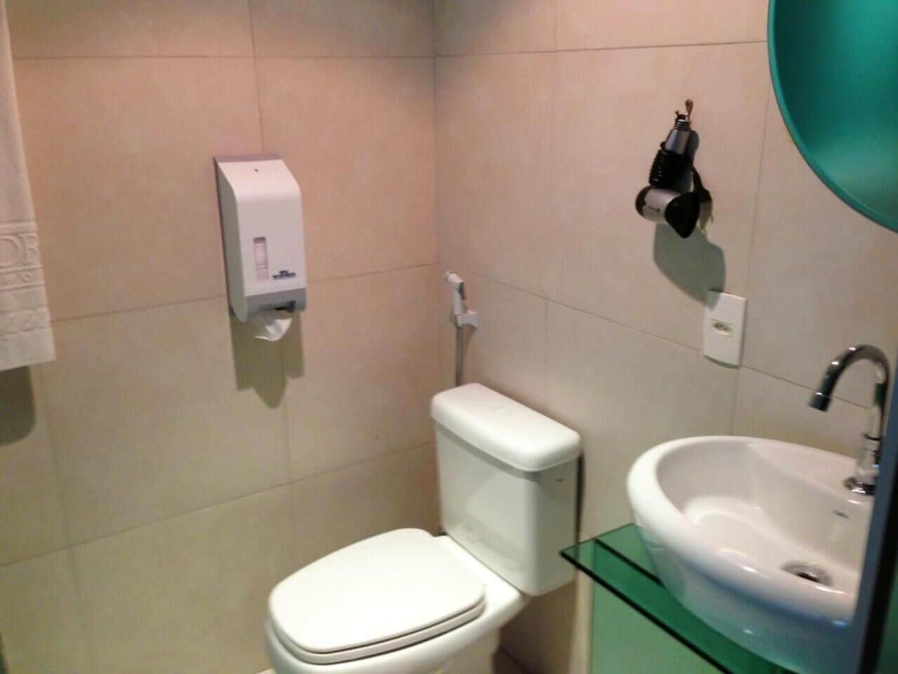 free toiletries, hair dryer, towels