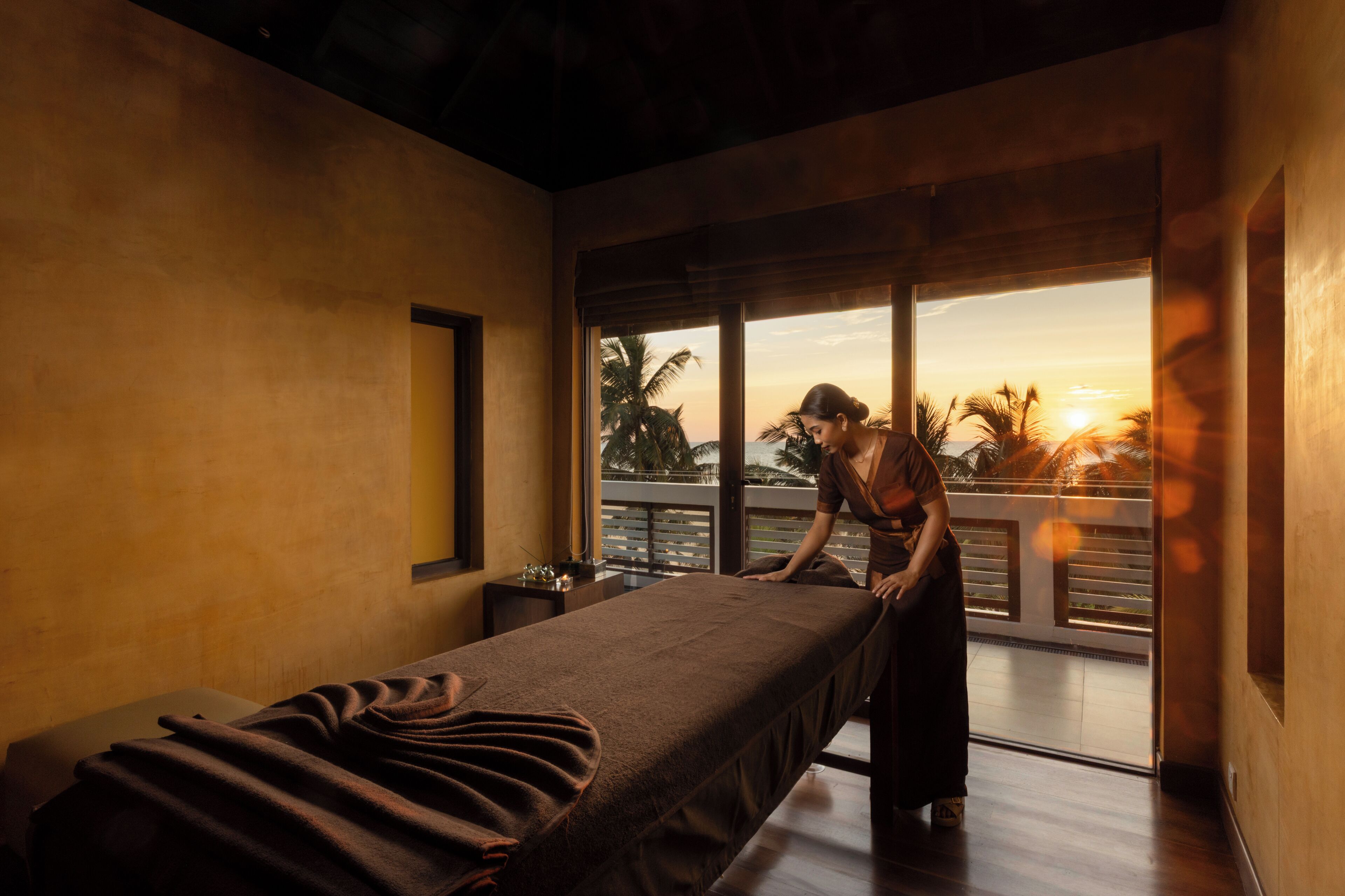 Salas para tratamentos a dois, sauna a vapor, tratamentos corporais