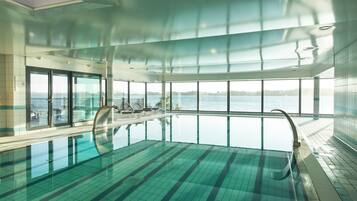 2 indoor pools, open 9:00 AM to 6:30 PM, pool umbrellas, sun loungers