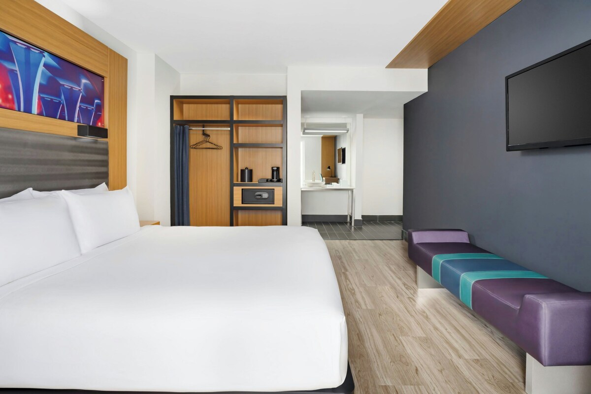 In-room safe, desk, blackout curtains, iron/ironing board