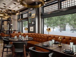 Lunch, dinner, brunch served; American cuisine