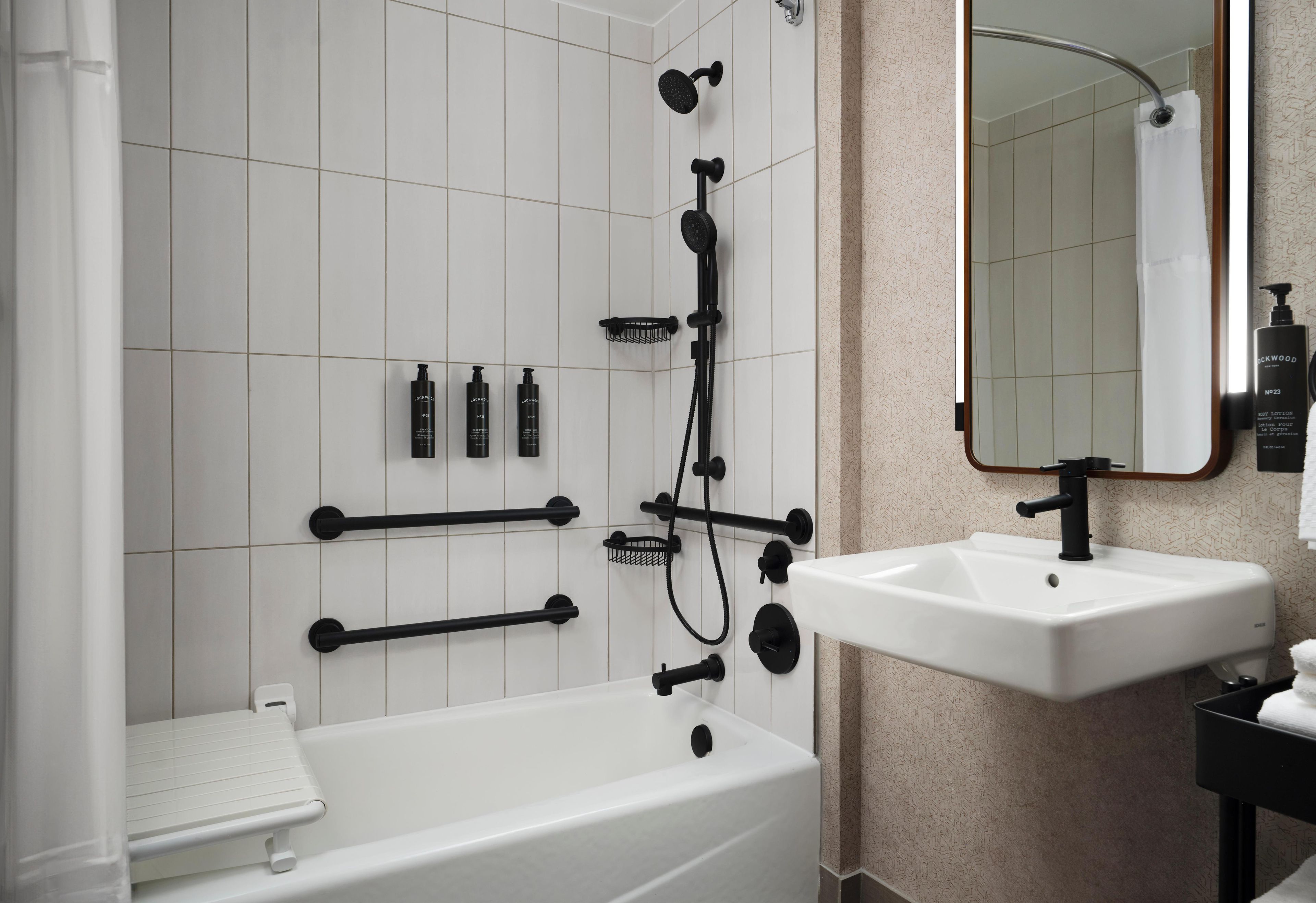 Regadera en el baño