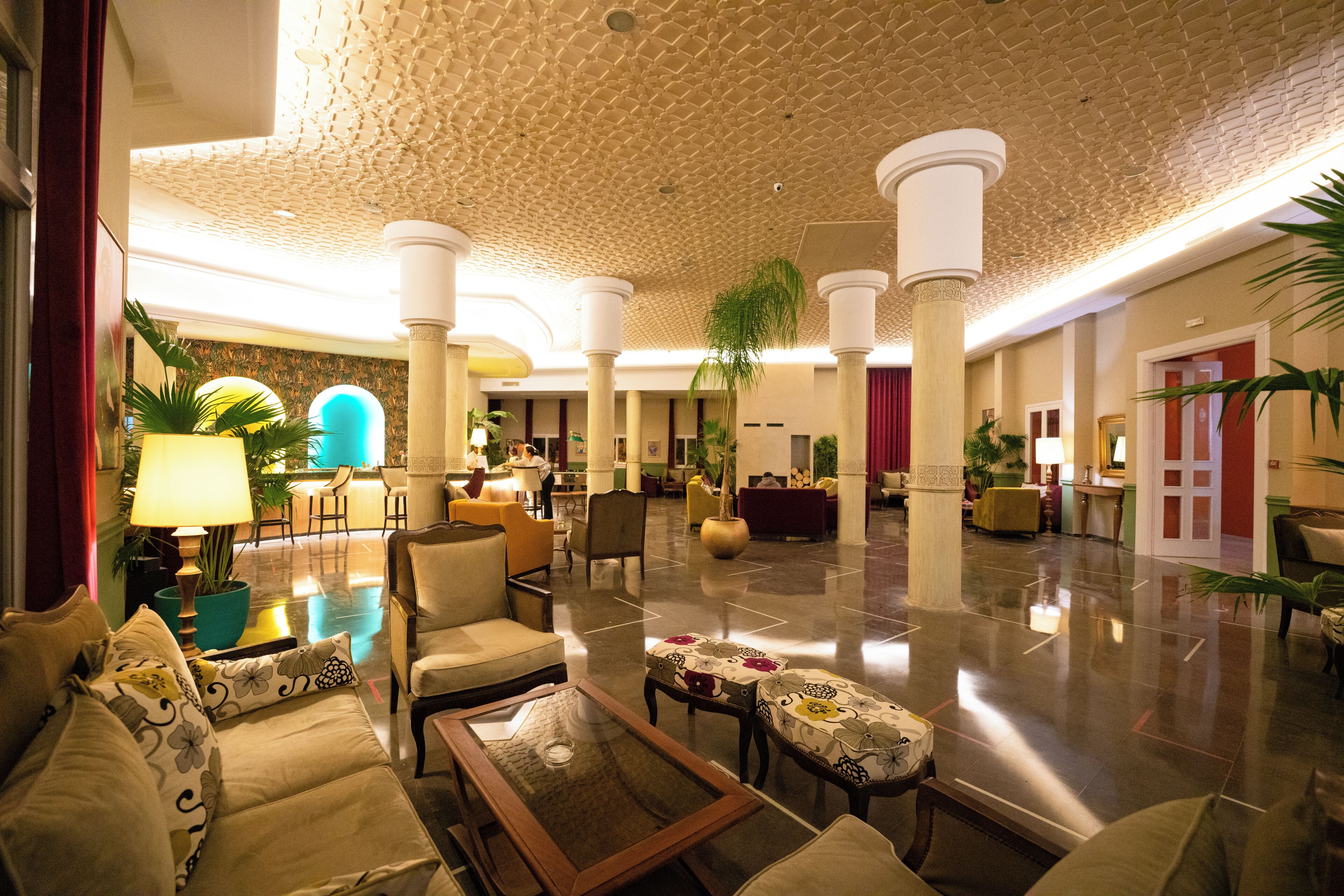Sitteområde i lobbyen