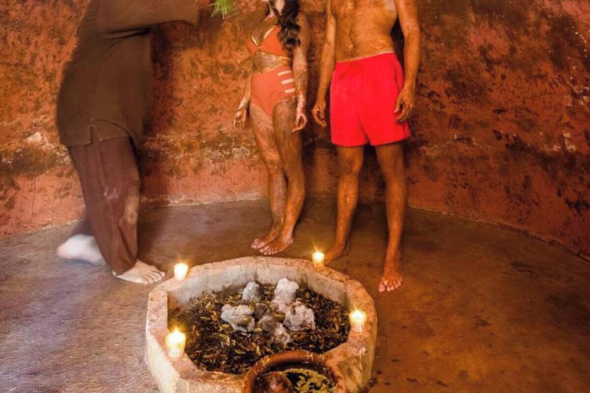 Standard Room, 2 Double Beds (Temazcal Experience  Pool View) | Sauna