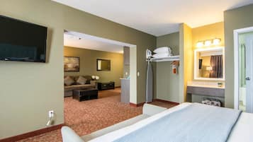 Desk, iron/ironing board, rollaway beds, bed sheets