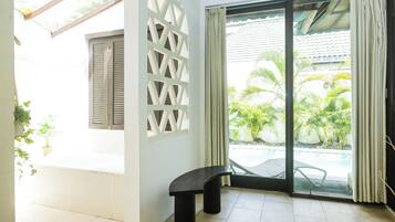 Two-Bed Room Pool Villa (T1) | Bathroom | Separate bathtub and shower, free toiletries, hair dryer, slippers