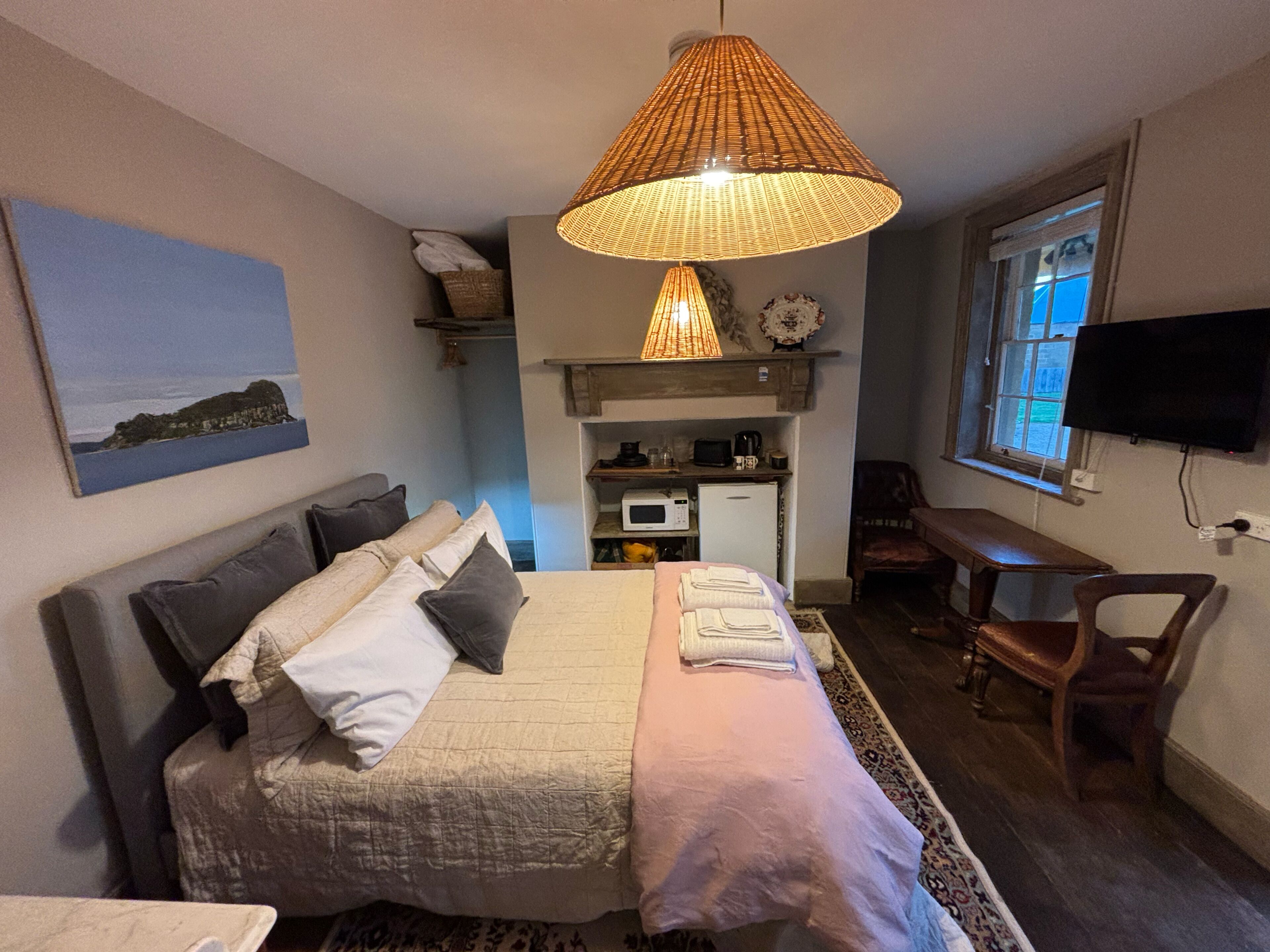 Barwick Cottage | Individually decorated, individually furnished, blackout drapes