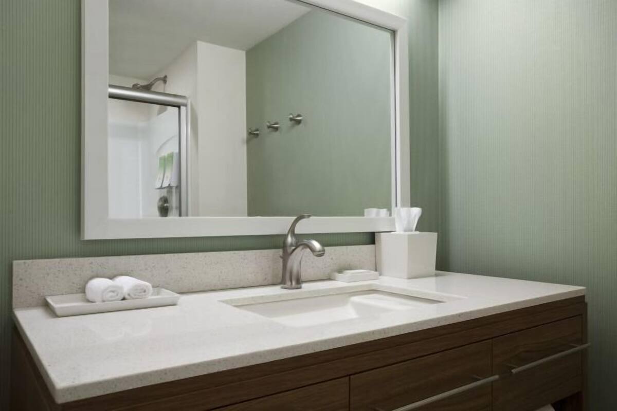 Free toiletries, hair dryer, towels, soap