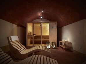 Sauna, facials, massage/treatment rooms