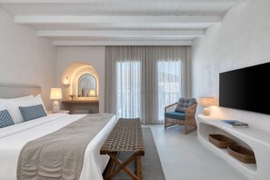 Two Bedroom Maisonette, Private Pool, 2 King | Hypo-allergenic bedding, minibar, in-room safe, blackout drapes - Patmos Aktis, a Luxury Collection Resort & Spa, Greece (Patmos)