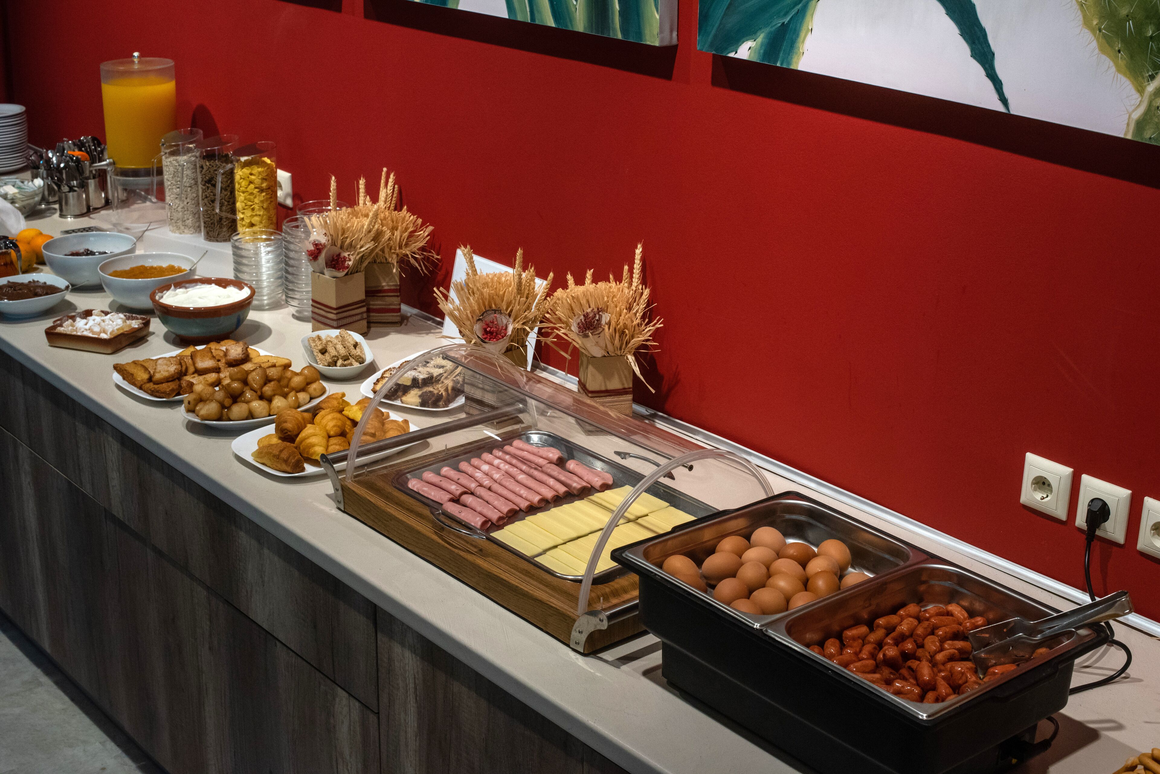 daily buffet breakfast (eur 7 per person)