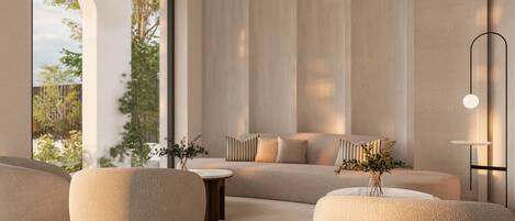 Een 32-inch lcd-televisie met satellietzenders en televisie