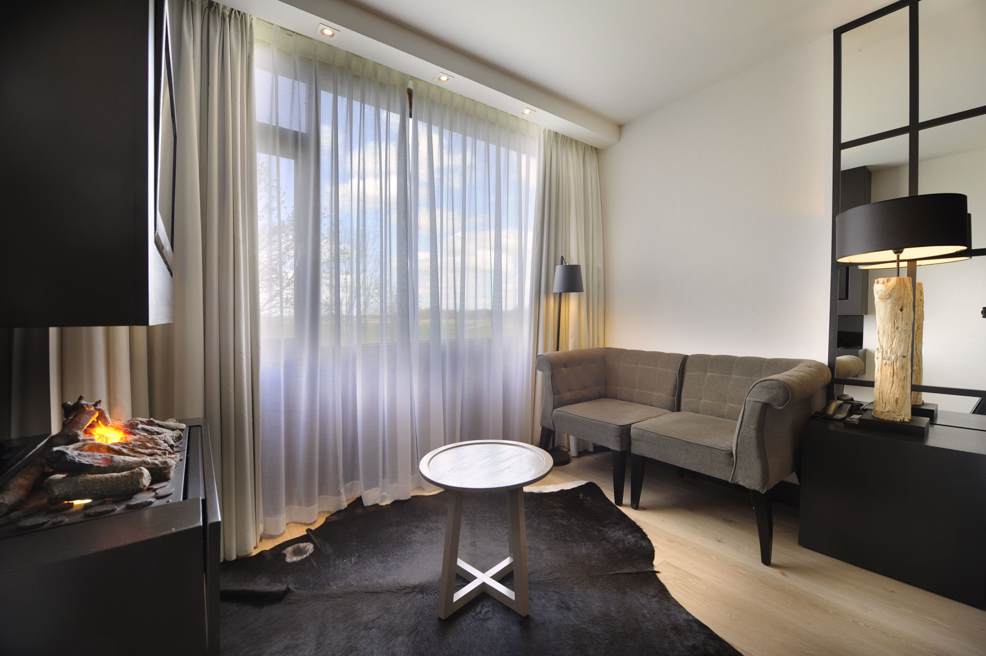 standard room, 2 single beds, fireplace (pet friendly) | in-room safe, desk, free wifi, bed sheets