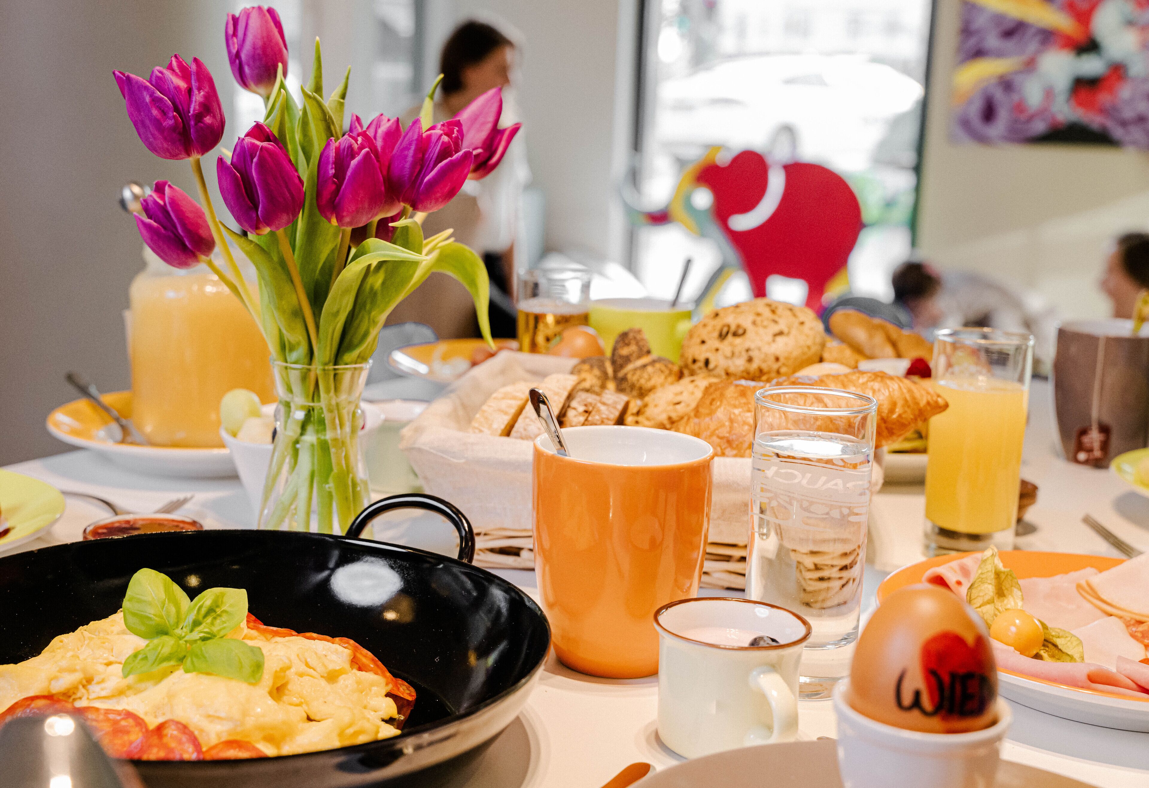daily buffet breakfast (eur 19 per person)