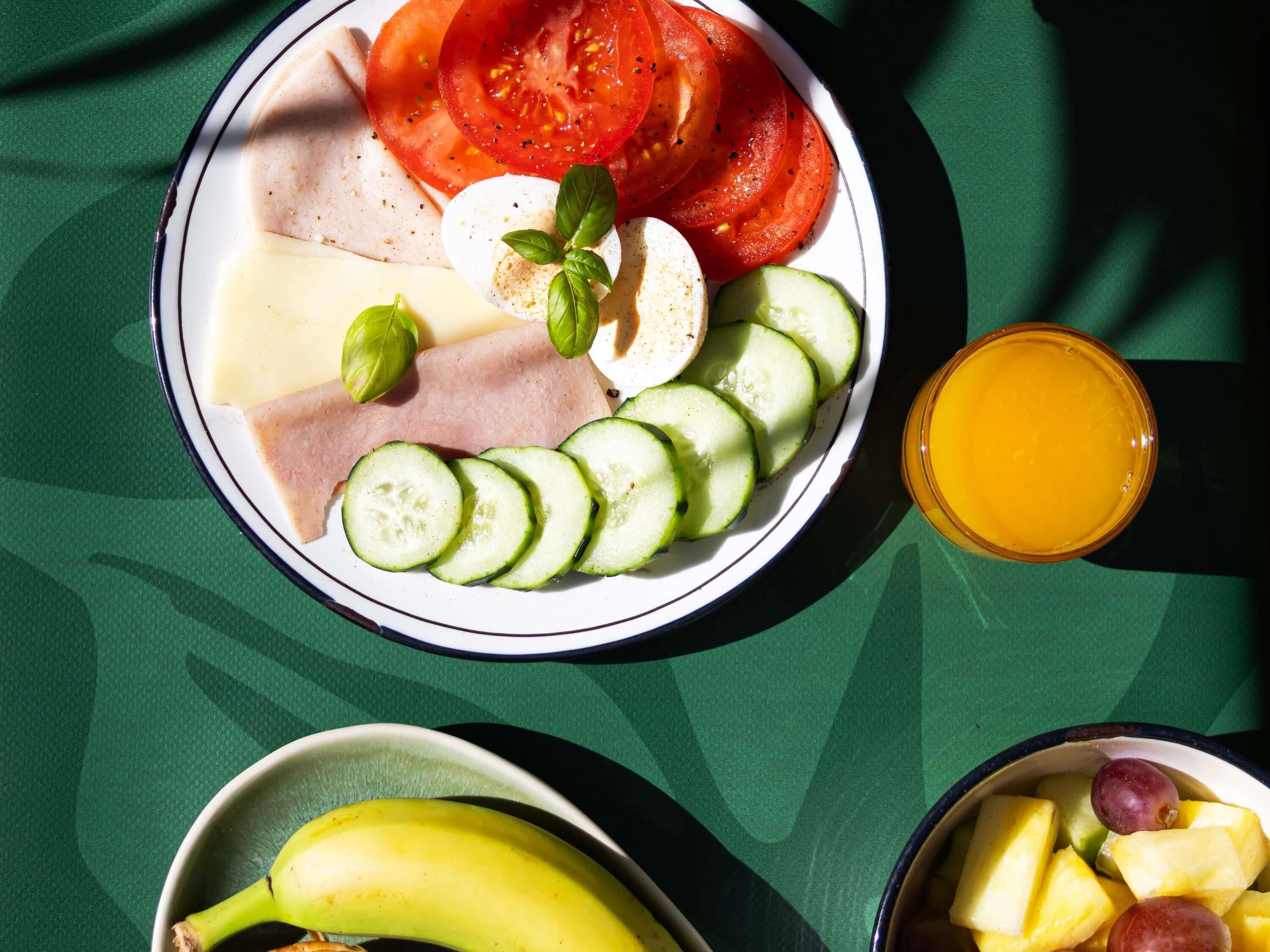 Morgunverður til að taka með daglega (9 EUR á mann)