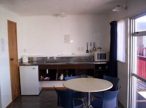 Fridge, microwave, coffee/tea maker, electric kettle