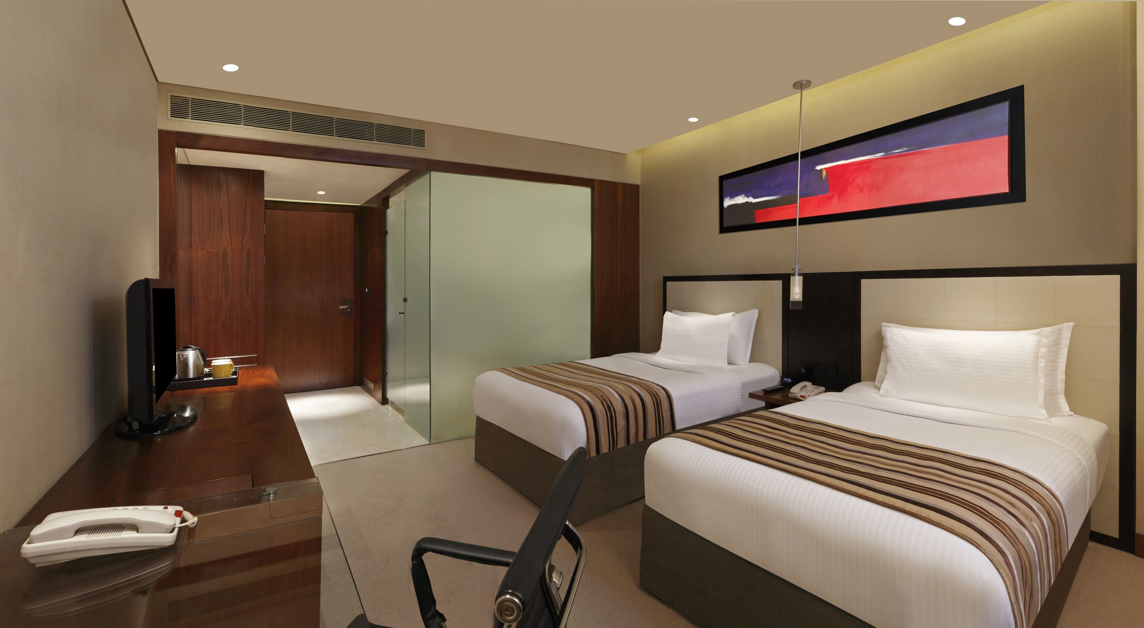 Minibar, in-room safe, desk, laptop workspace