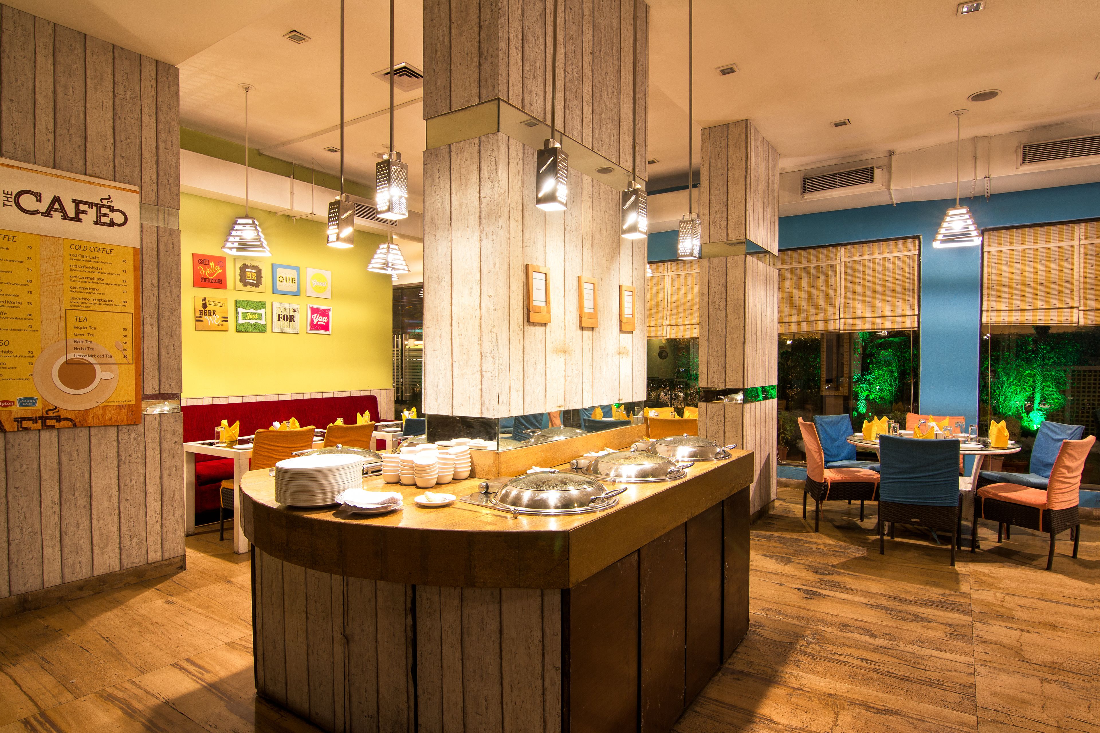 Free buffet breakfast