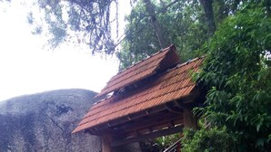 A traditional Japanese building with a tiled roof, surrounded by greenery and stone steps leading up to it. - 8 Boutique By The Sea (George Town)