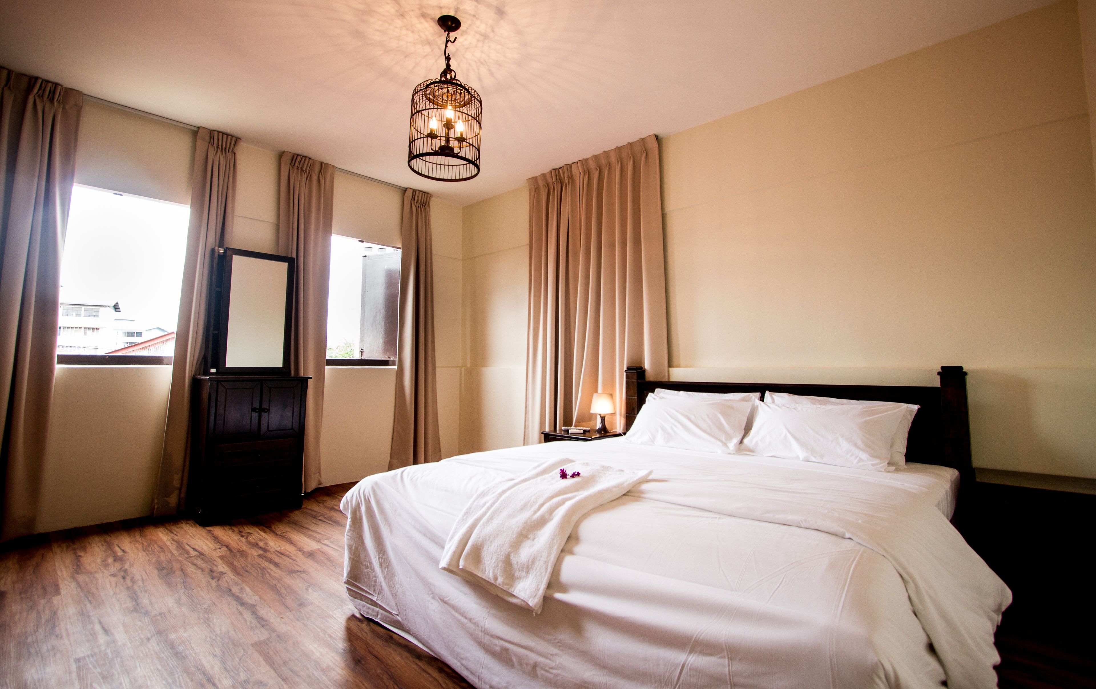 Desk, soundproofing, iron/ironing board (on request), free WiFi