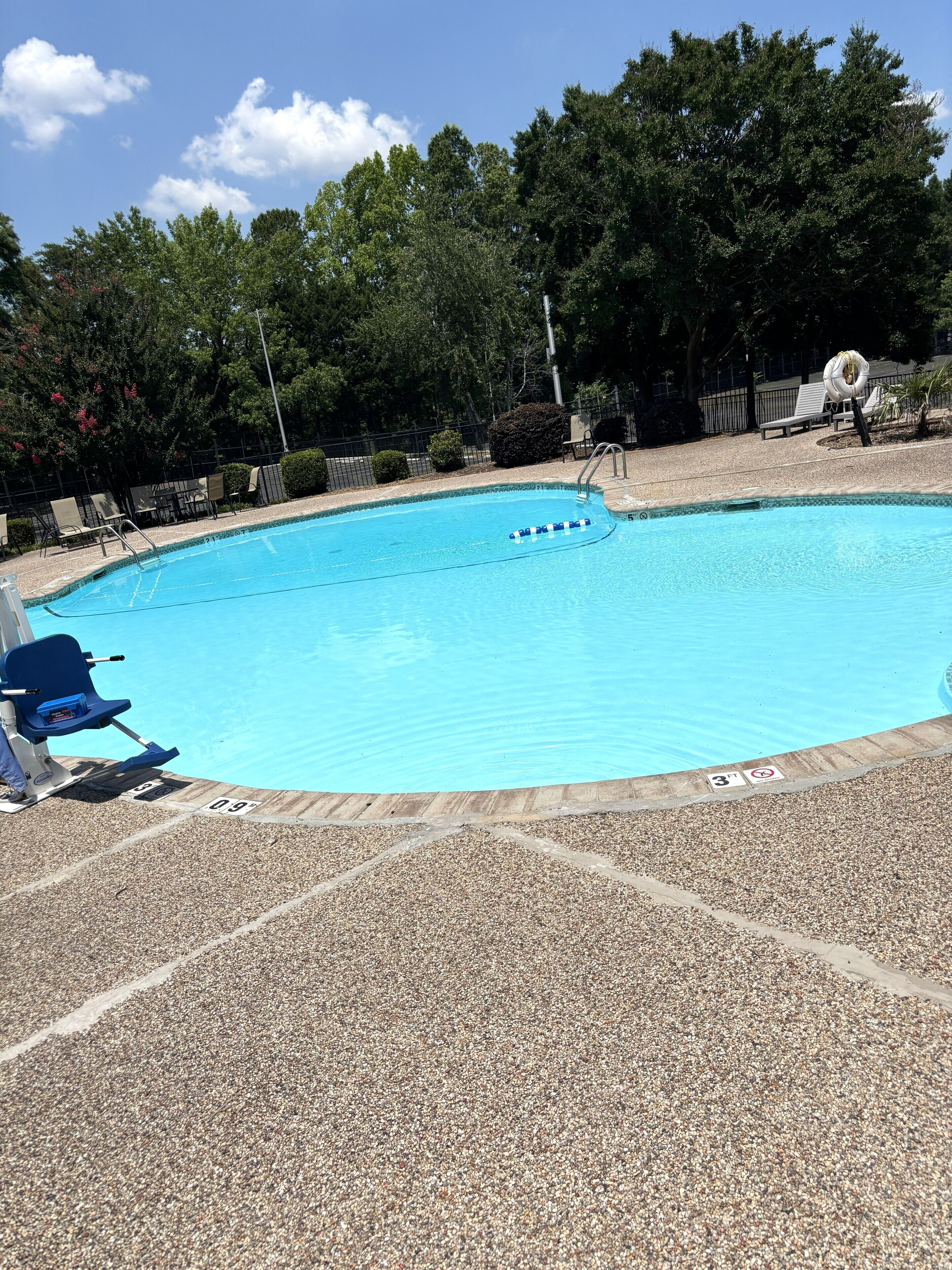 Seasonal outdoor pool